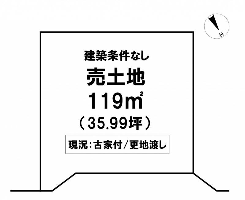 高知市北竹島町 の区画図