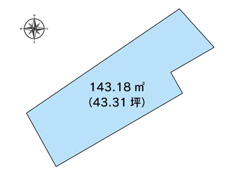 高知市鴨部 の区画図