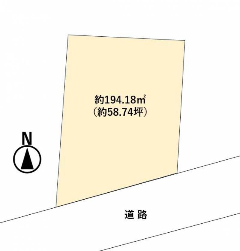 高知市高須新町 の区画図