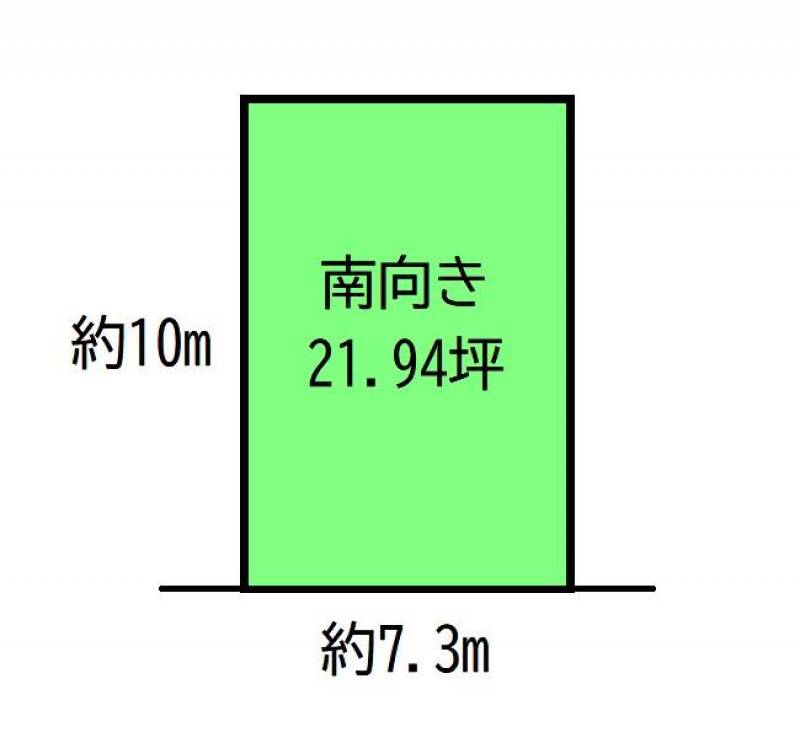 高知市中万々 の区画図