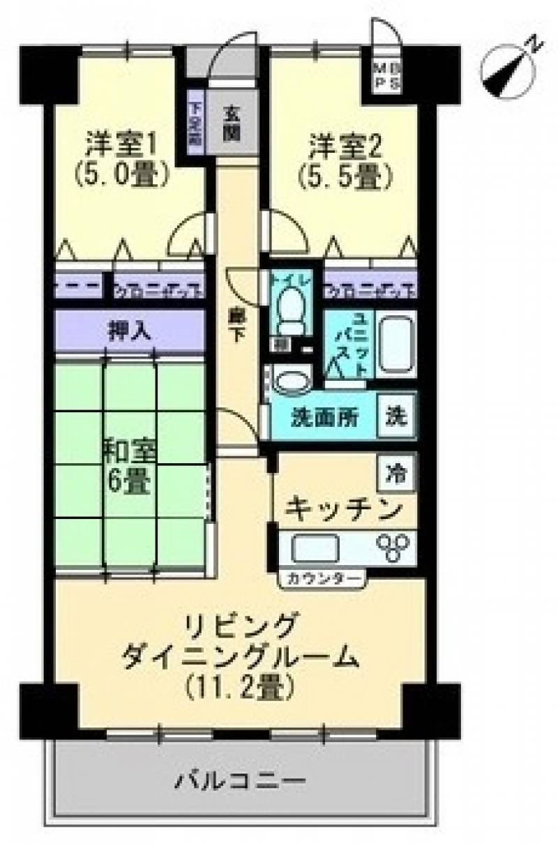 アルファステイツ桟橋通り の間取り画像