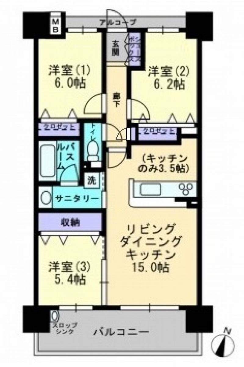 アルファステイツ城西公園 の間取り画像