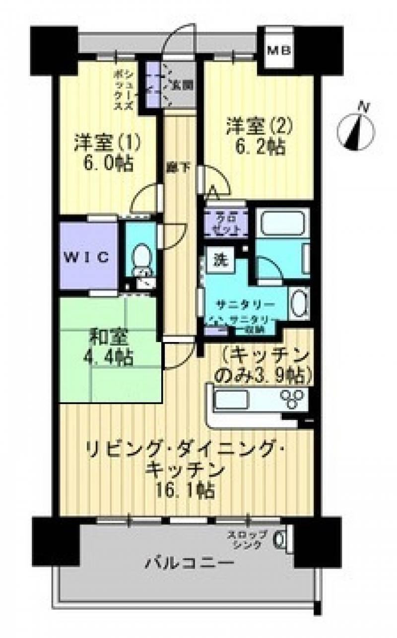 アルファステイツ愛宕山Ⅱ の間取り画像