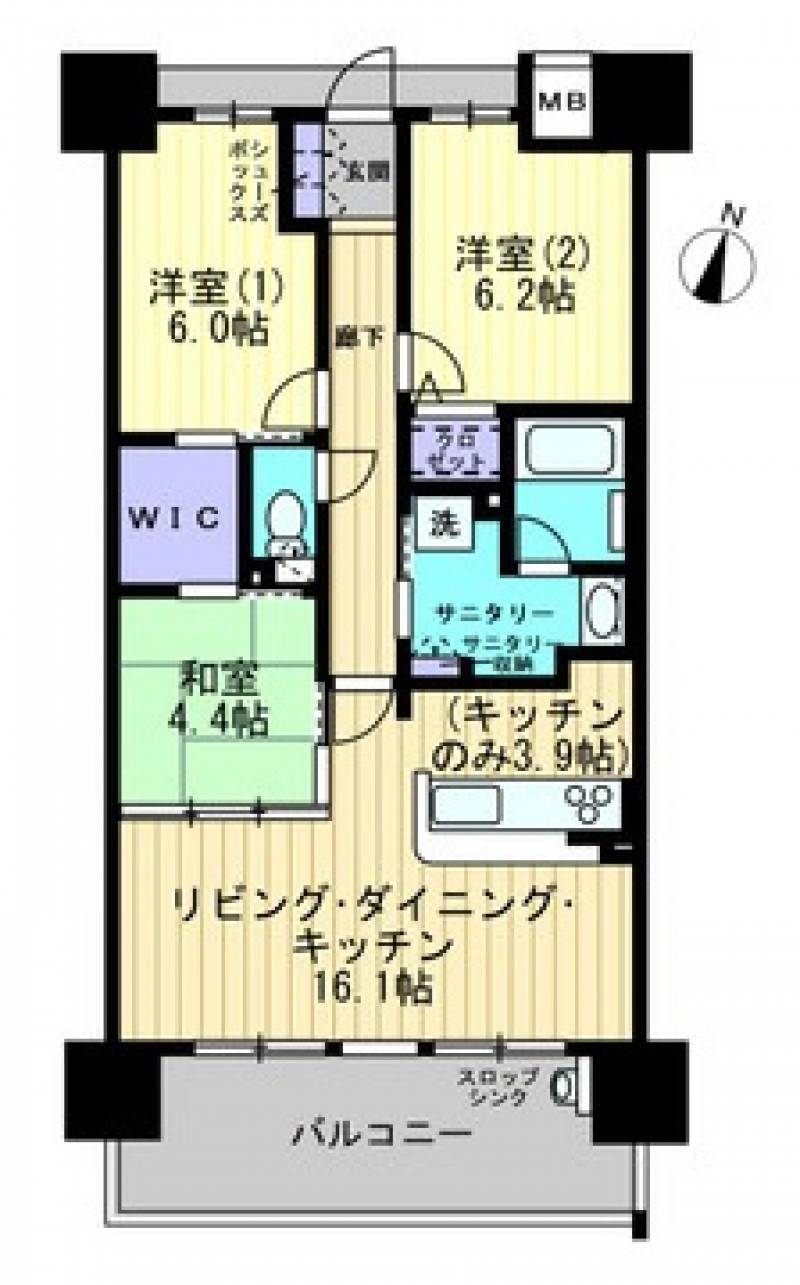 アルファステイツ愛宕山Ⅱ の間取り画像