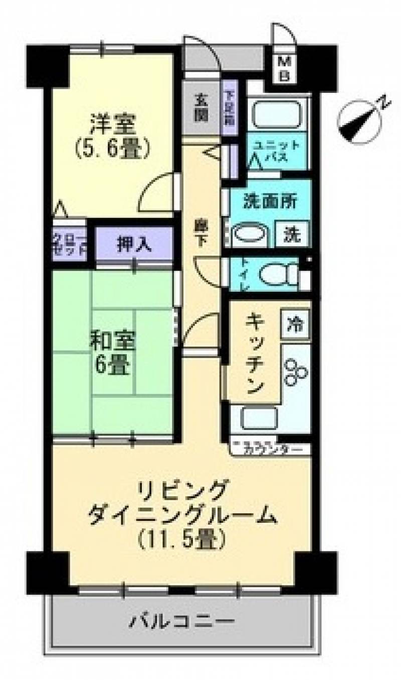 アルファステイツ桟橋通りⅡ の間取り画像