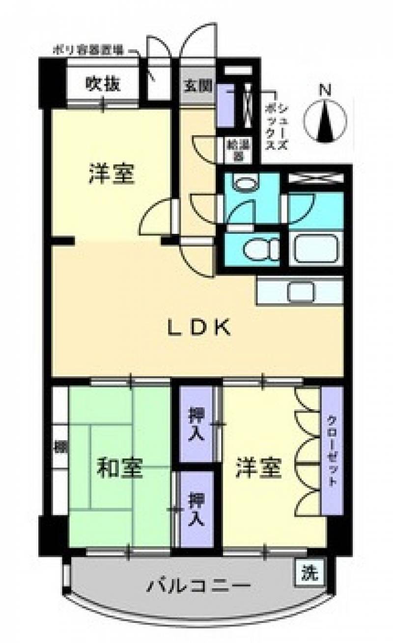 常盤コーポ の間取り画像