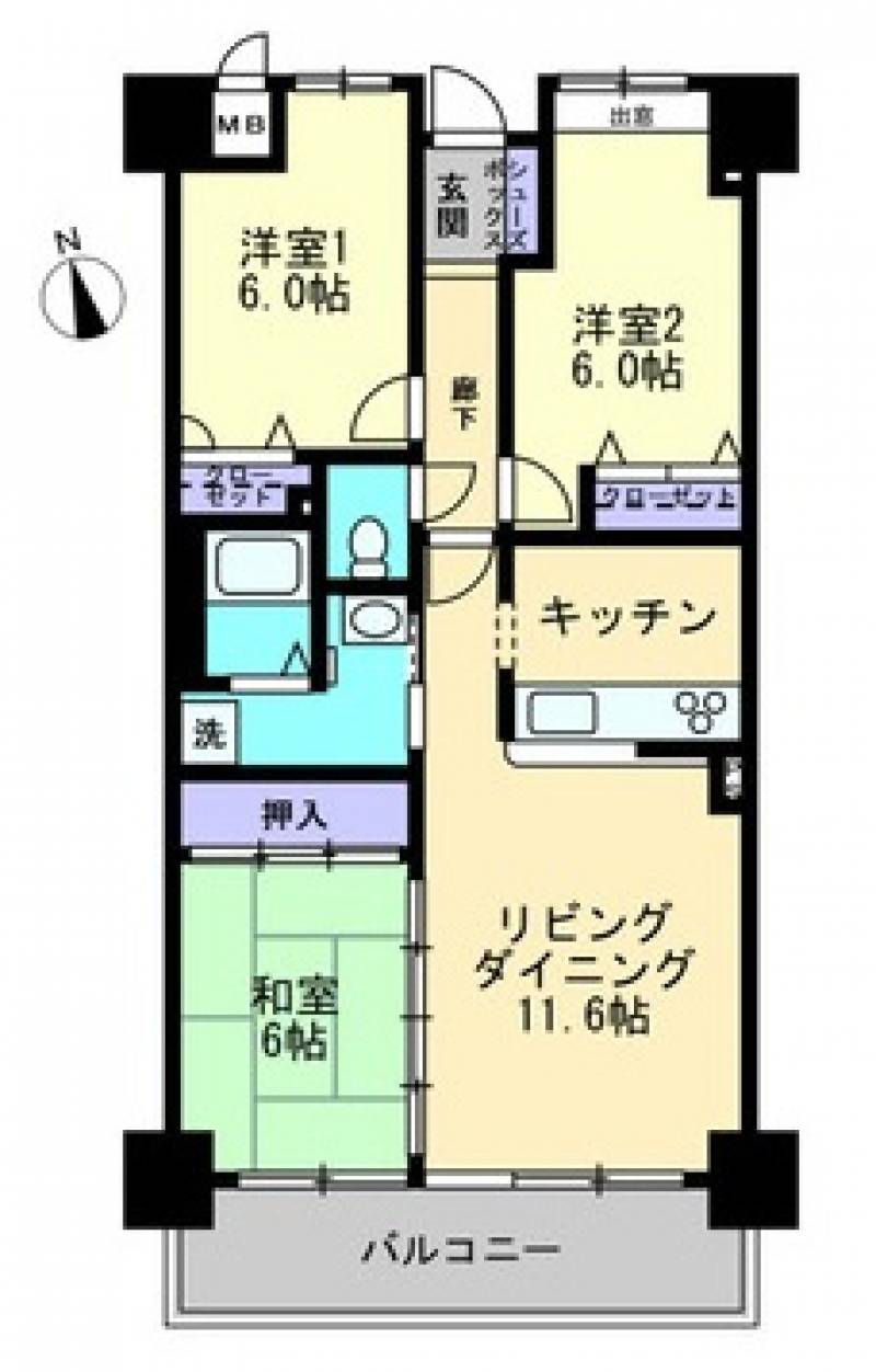 アルファステイツ知寄町 の間取り画像