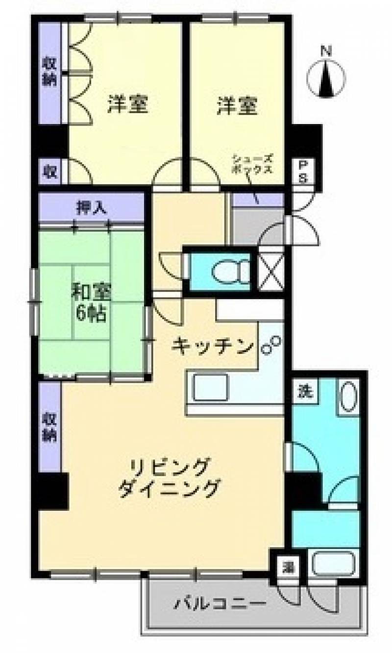 スカイホーム横浜 の間取り画像