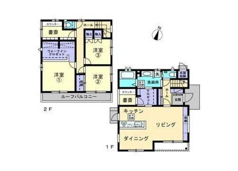 高知市曙町 一戸建 の間取り画像