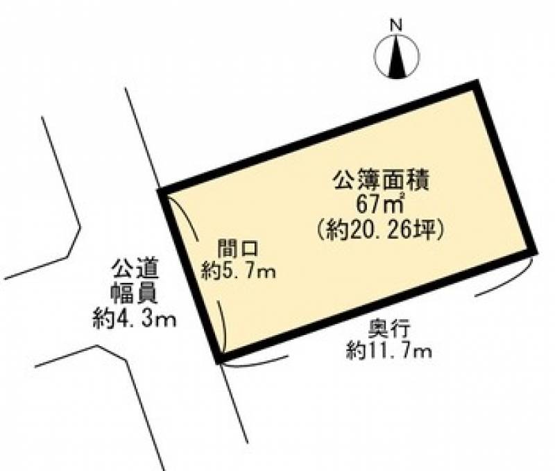 高知市福井町  の区画図