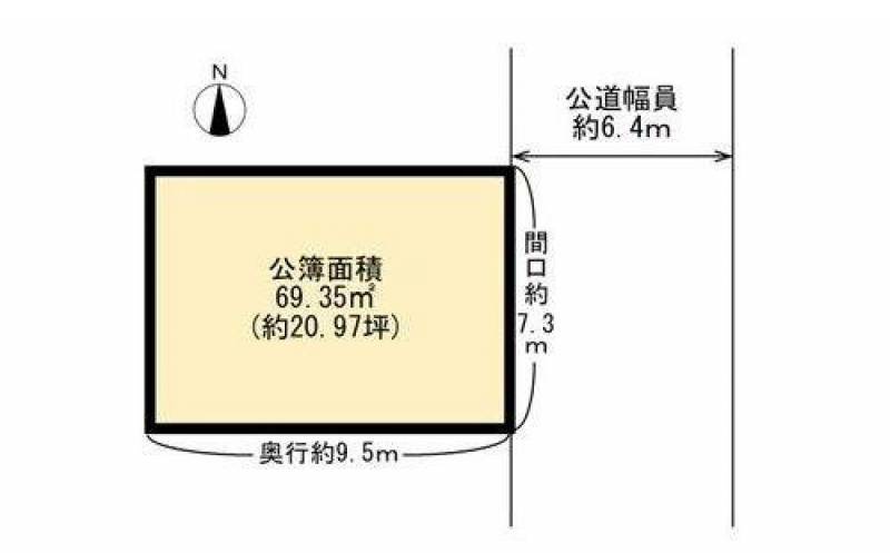 高知市塚ノ原  の区画図