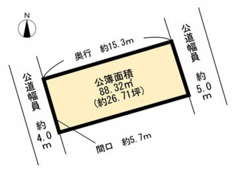 高知市秦南町  の区画図