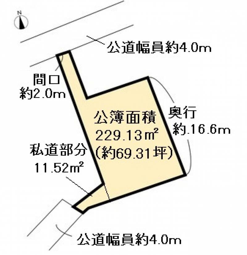 高知市佐々木町 の区画図