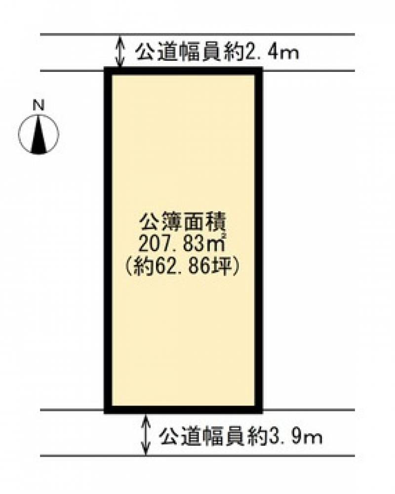 高知市上町  の区画図