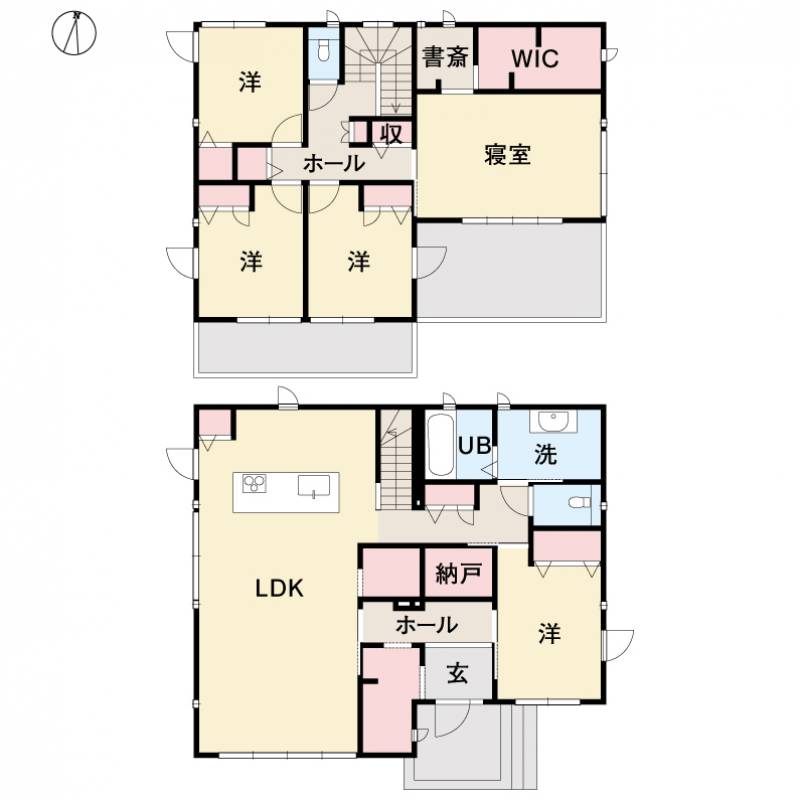 香美市土佐山田町 一戸建 の間取り画像