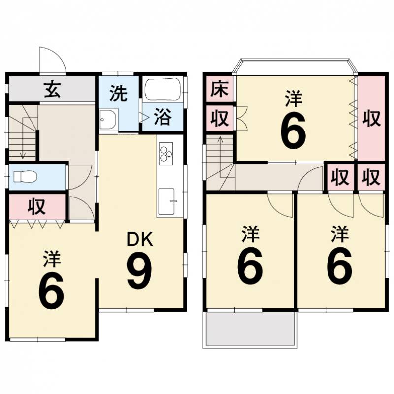 高知市神田 一戸建 の間取り画像