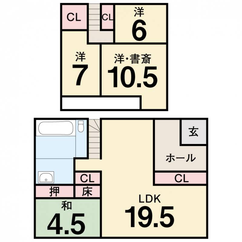 高知市大津甲 一戸建 の間取り画像