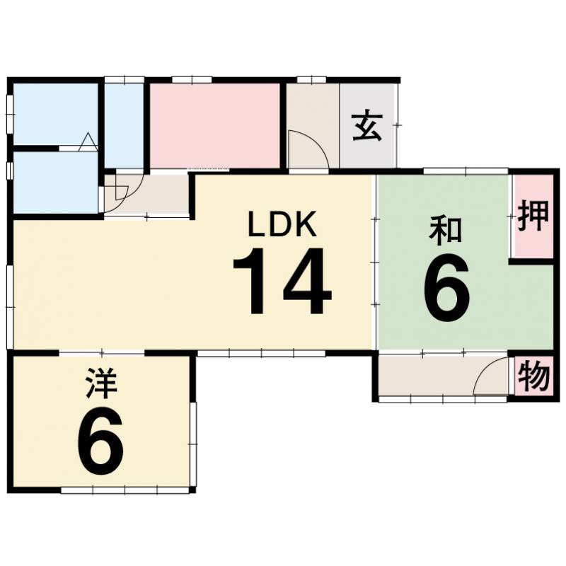 南国市立田 一戸建 の間取り画像