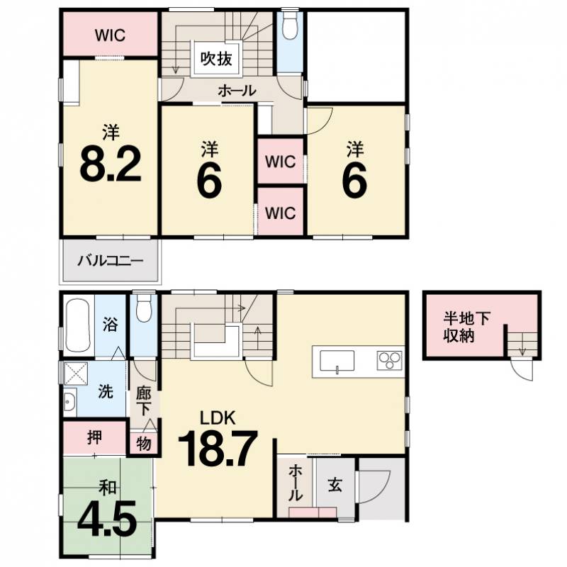 南国市西野田町 一戸建 の間取り画像