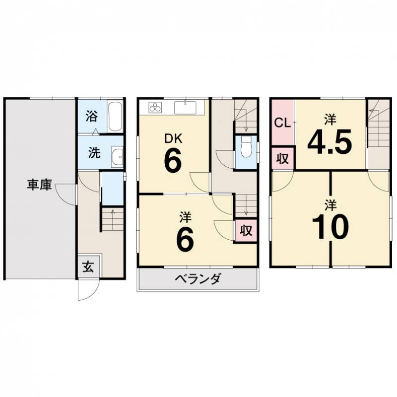 高知市薊野西町 一戸建 の間取り画像