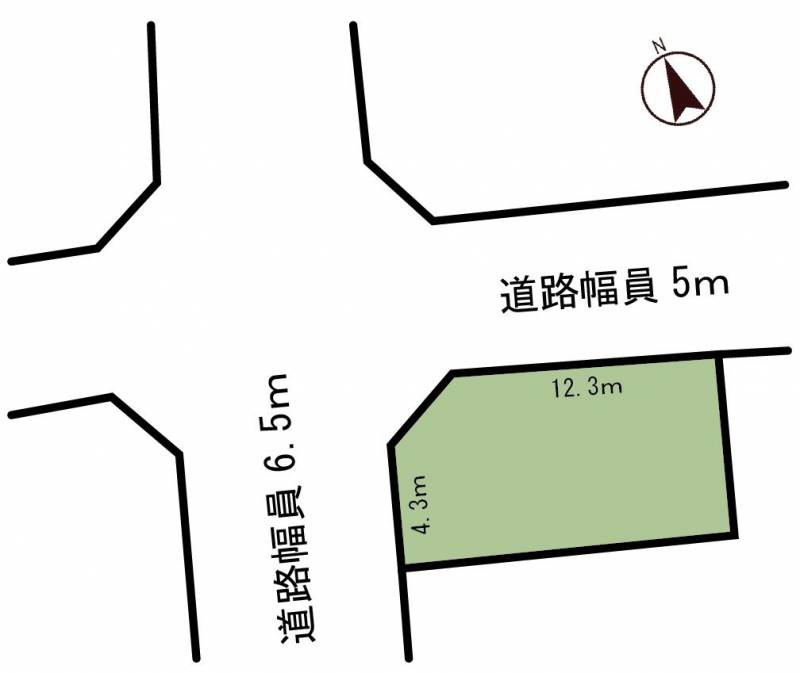 高知市福井扇町  の区画図