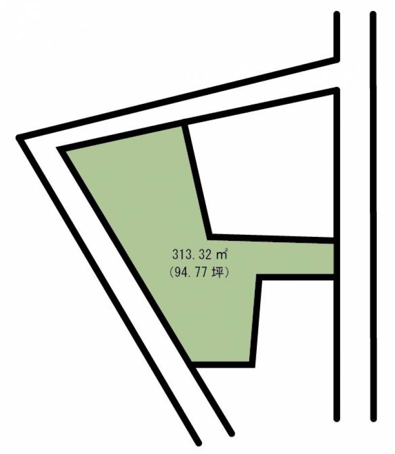 高知市北高見町  の区画図