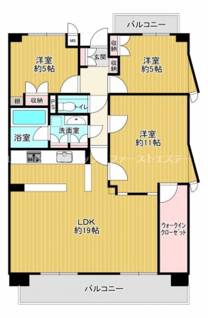 ダイアパレス大川筋 の間取り画像