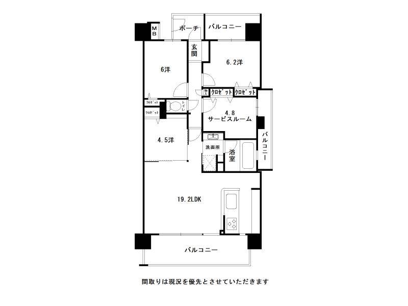 ビウェル播磨屋 の間取り画像