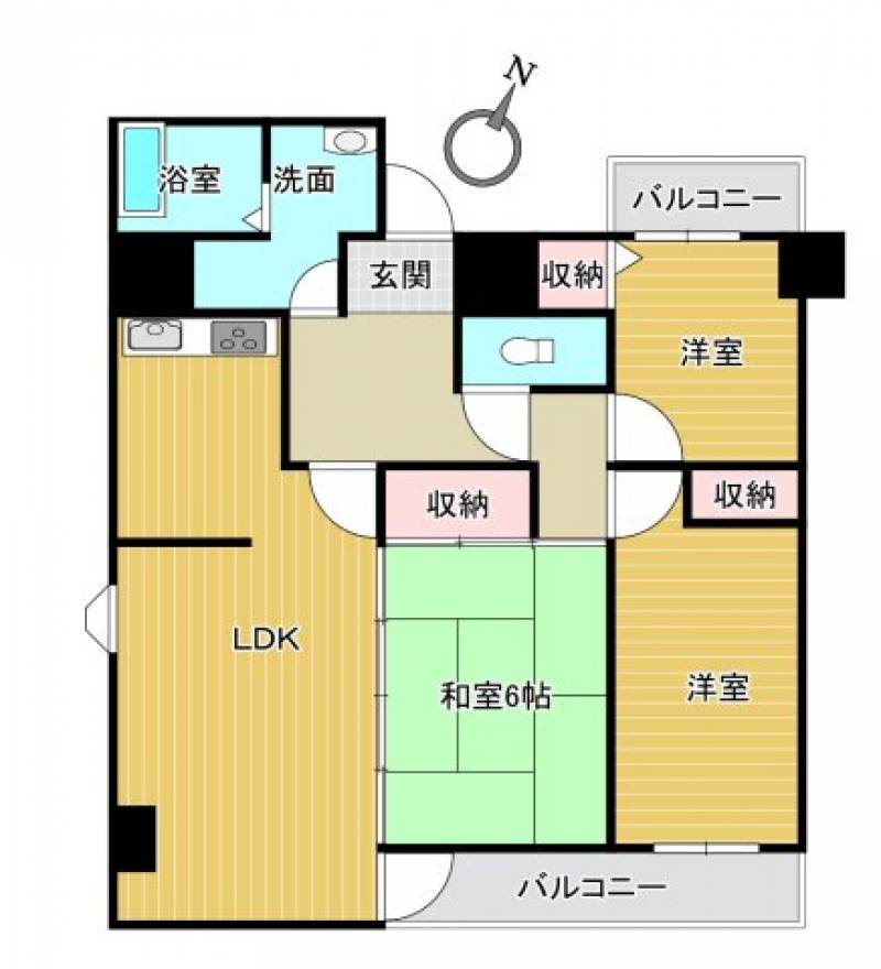 ダイアパレス追手前第3 の間取り画像