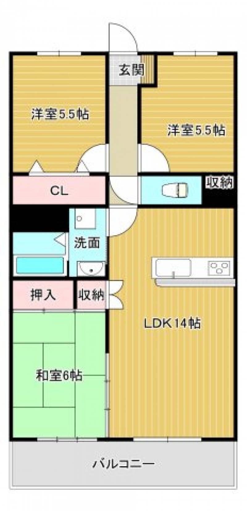 アーネスト晴海台 の間取り画像