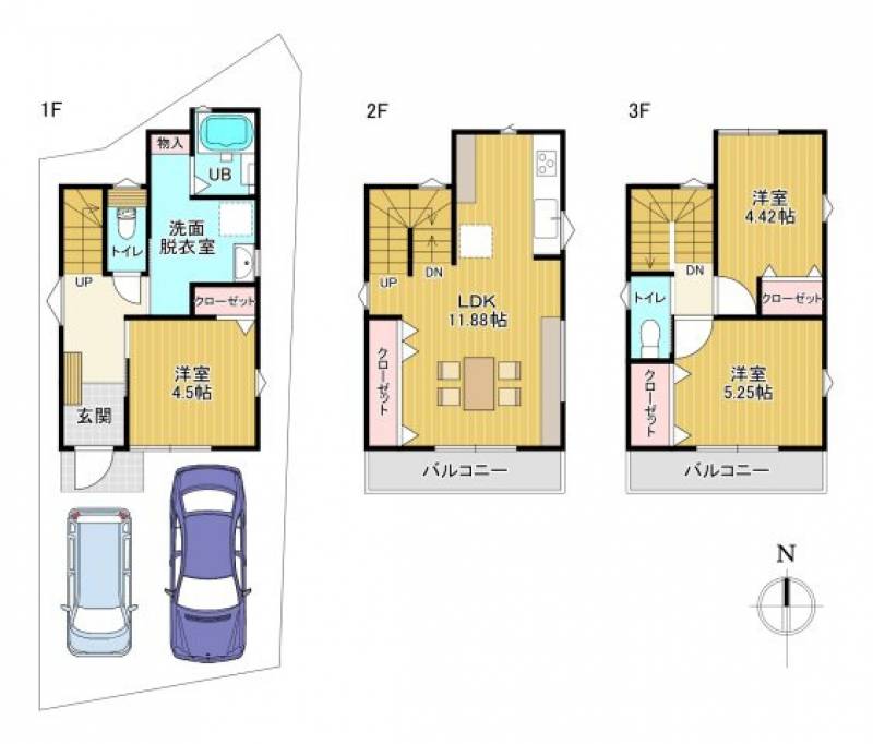 高知市薊野西町 一戸建 の間取り画像