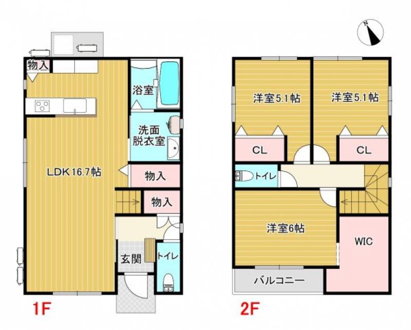 香南市野市町西野 一戸建 の間取り画像