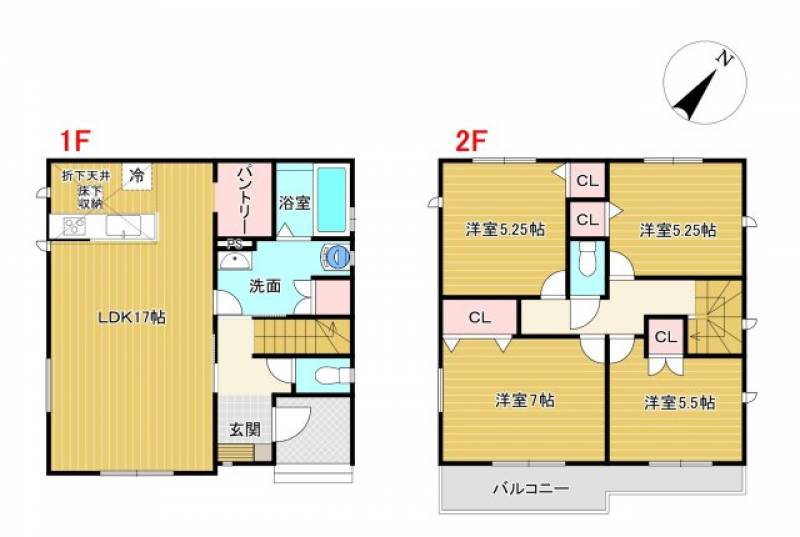 香南市野市町みどり野 一戸建 の間取り画像