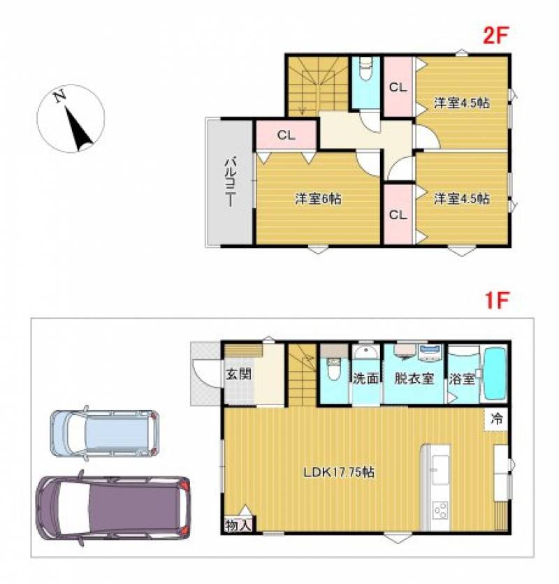 南国市田村 一戸建 の間取り画像