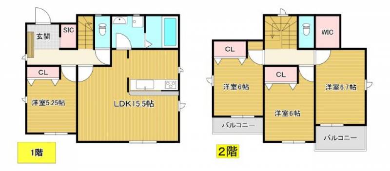 高知市介良乙 一戸建 の間取り画像