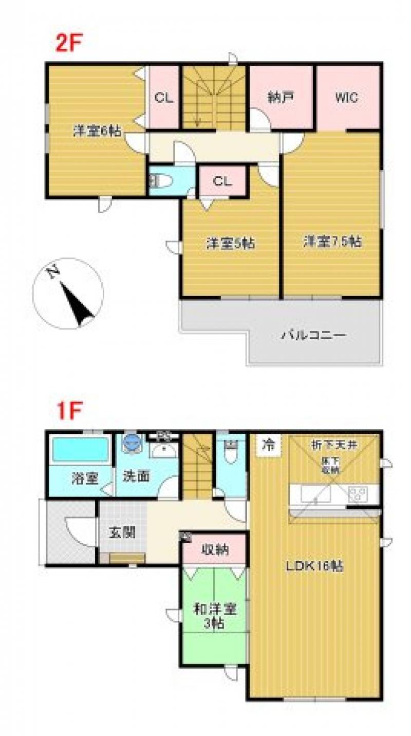 高知市竹島町 一戸建 の間取り画像