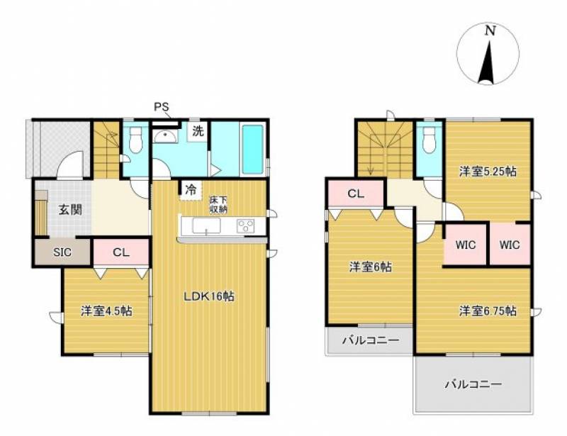 高知市介良乙 一戸建 の間取り画像