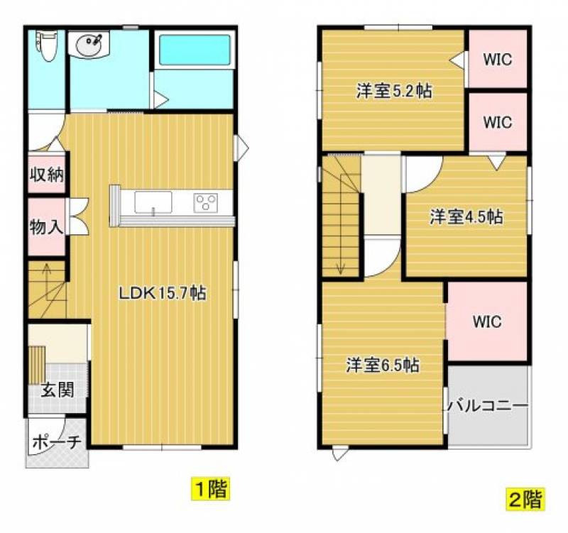 高知市相模町 一戸建 の間取り画像