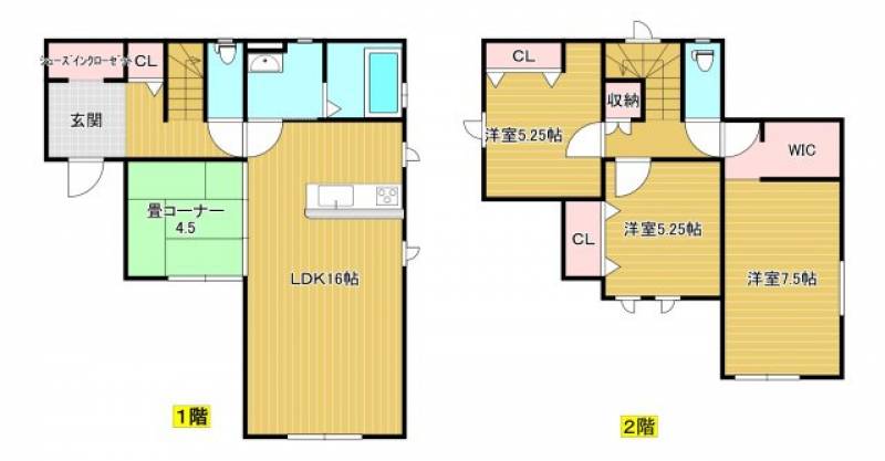 高知市中万々 一戸建 の間取り画像