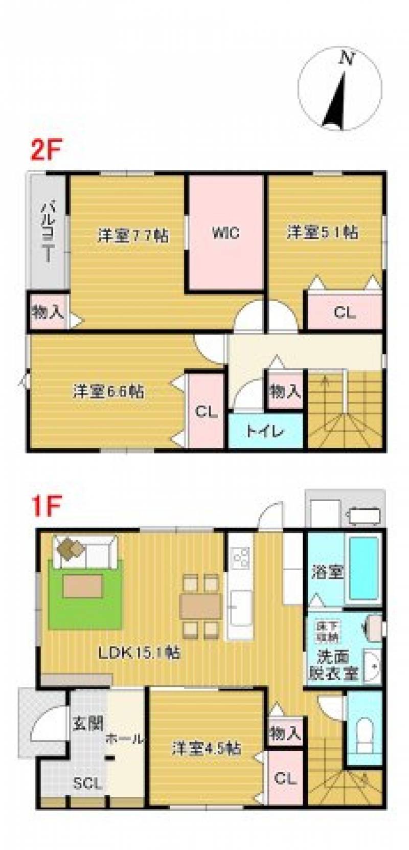 高知市加賀野井 一戸建 の間取り画像