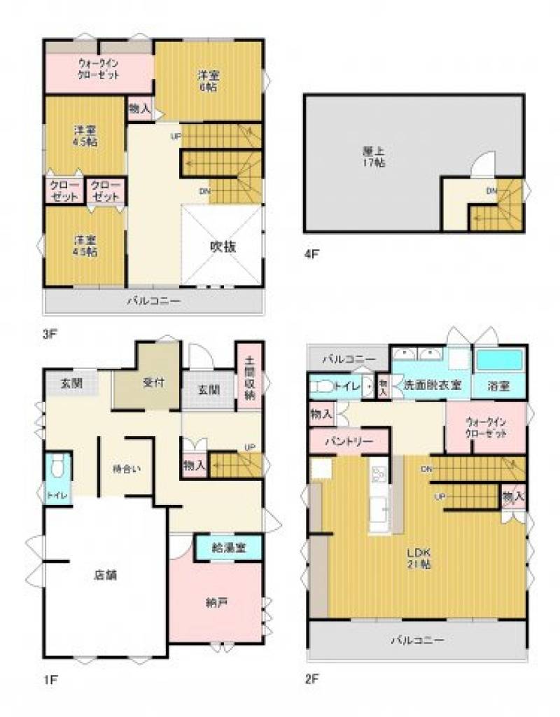 高知市南御座 一戸建 の間取り画像