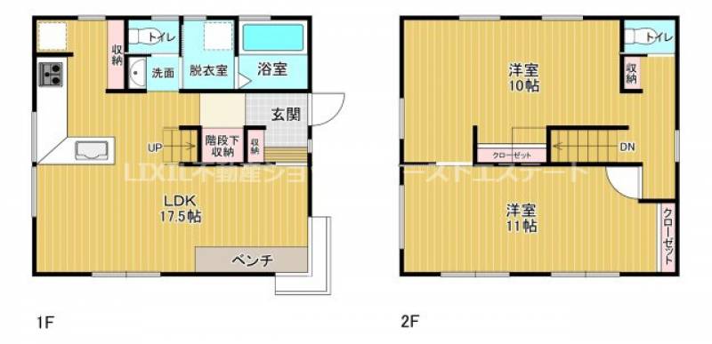 高知市春野町西分 一戸建 の間取り画像