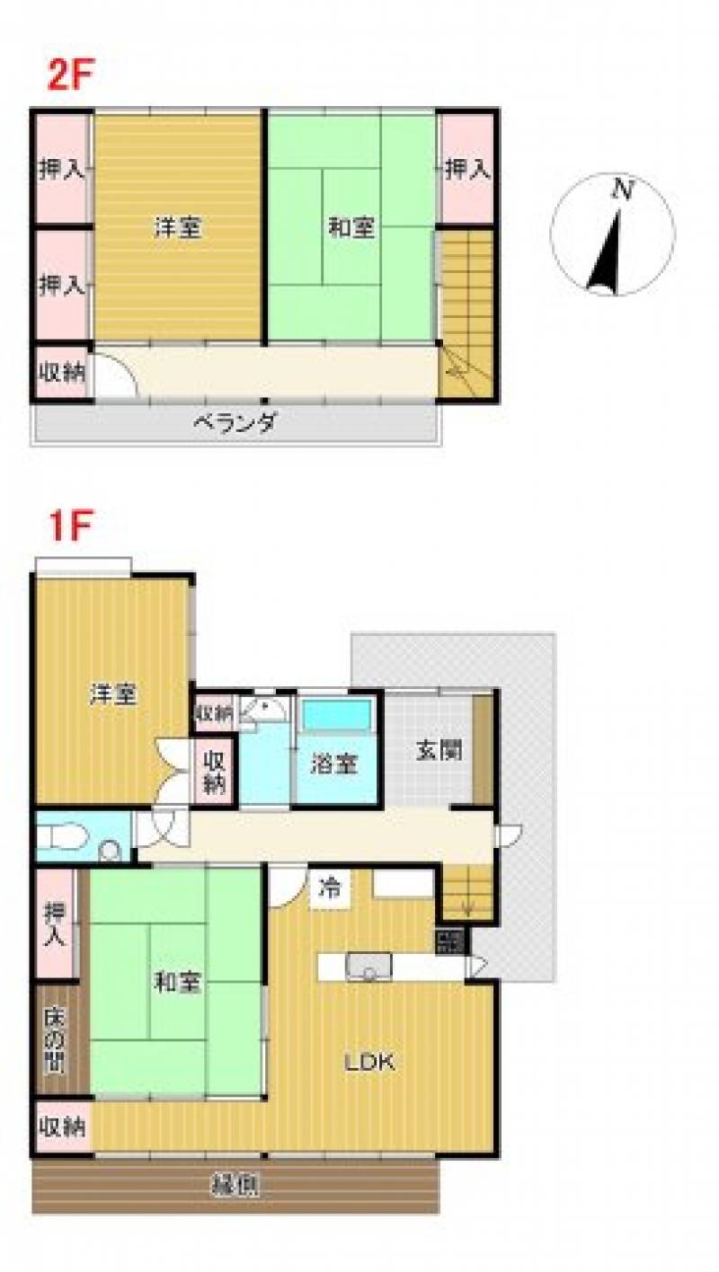 高知市三園町 一戸建 の間取り画像