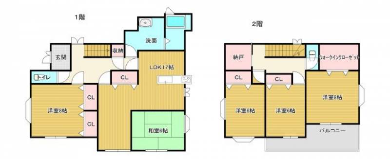 高知市福井町 一戸建 の間取り画像