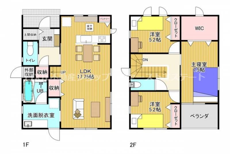 南国市元町 一戸建 の間取り画像