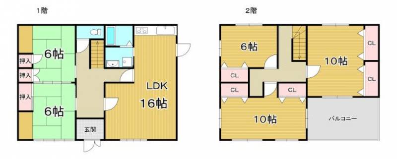 高知市介良 一戸建 の間取り画像