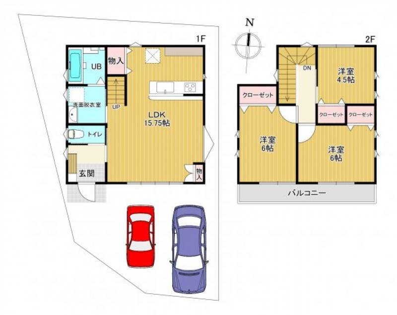 高知市瀬戸西町 一戸建 の間取り画像