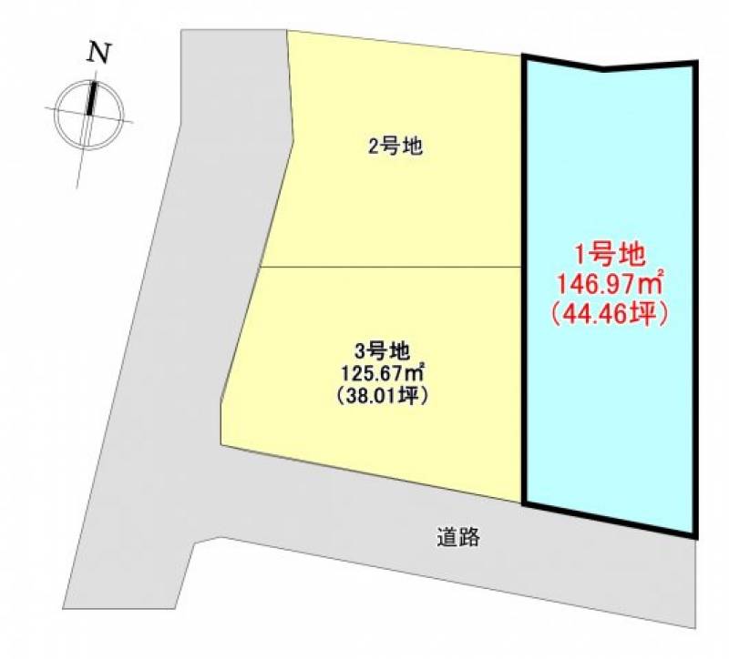 高知市中秦泉寺  の区画図