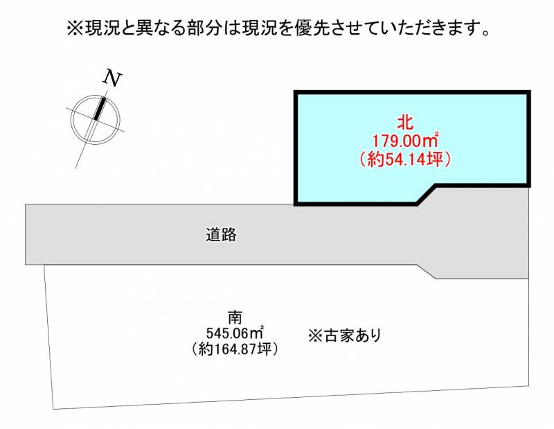 高知市十津  の区画図