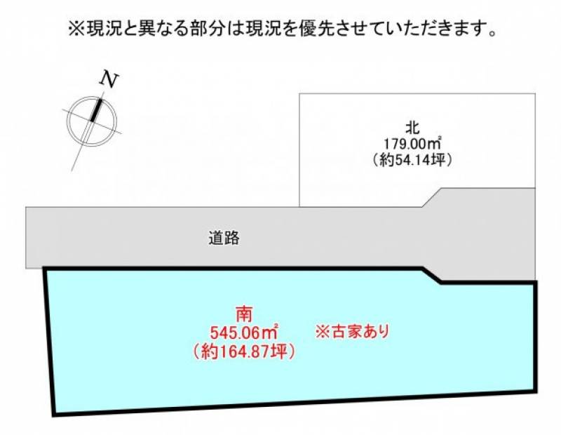 高知市十津  の区画図